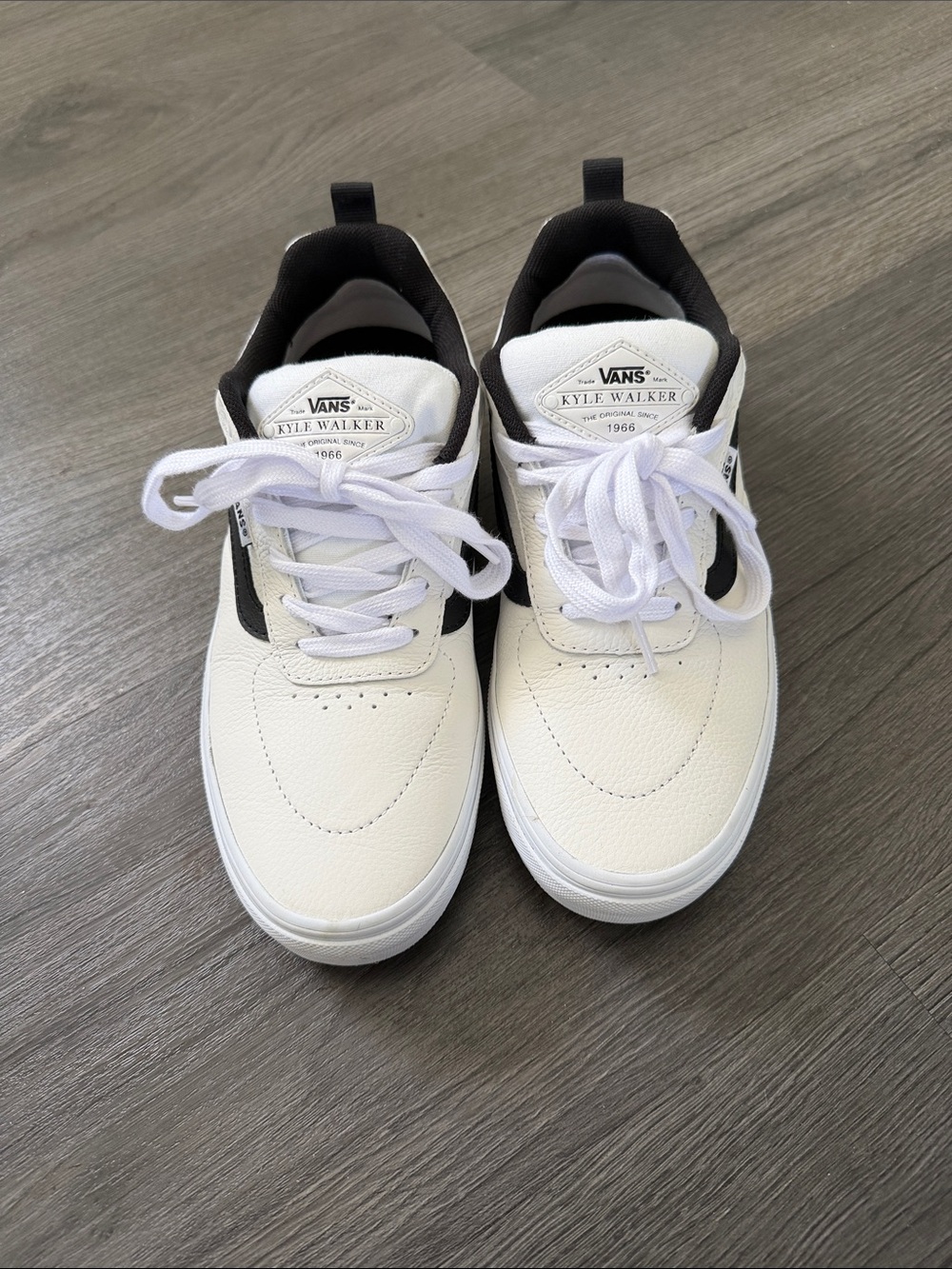 Vans Kyle Walker Low-Top Sneakers in White and Black
